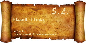 Staudt Linda névjegykártya